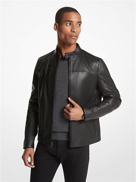 Michael kors leather racer jacket + FREE SHIPPING 